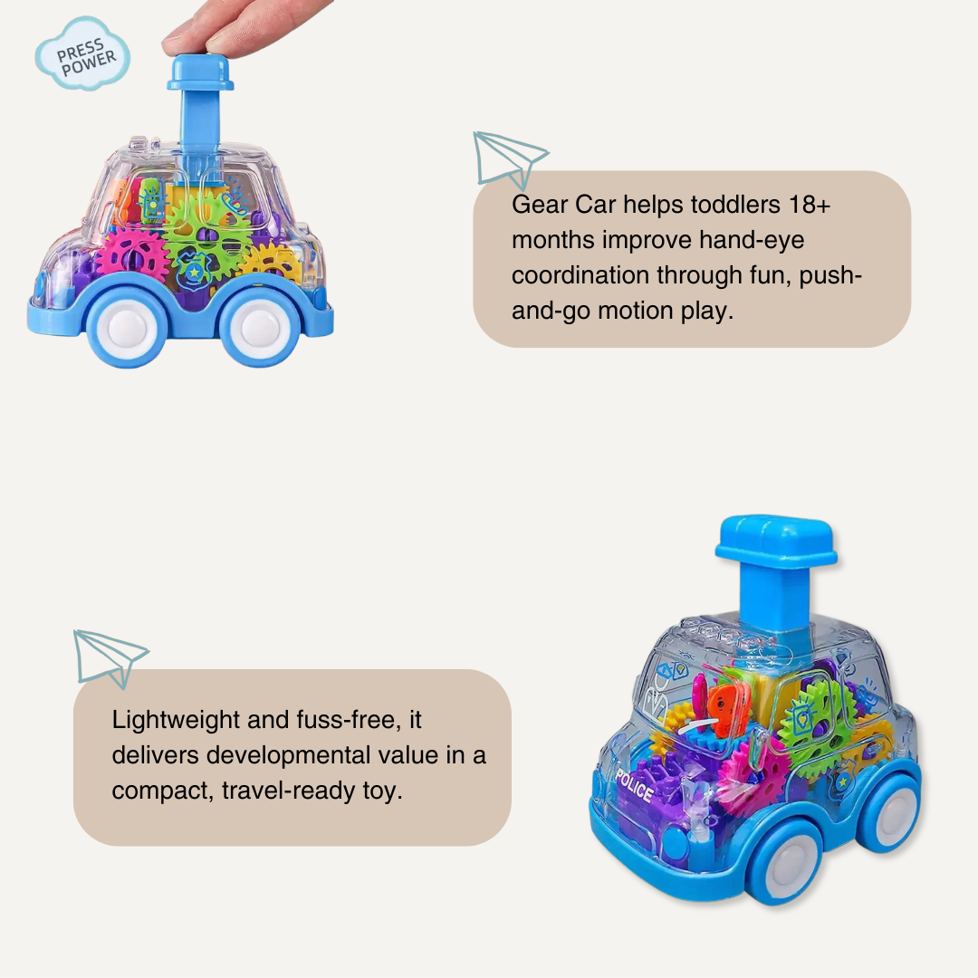 Gear Car – Push-and-Go Friction Vehicle for Kids