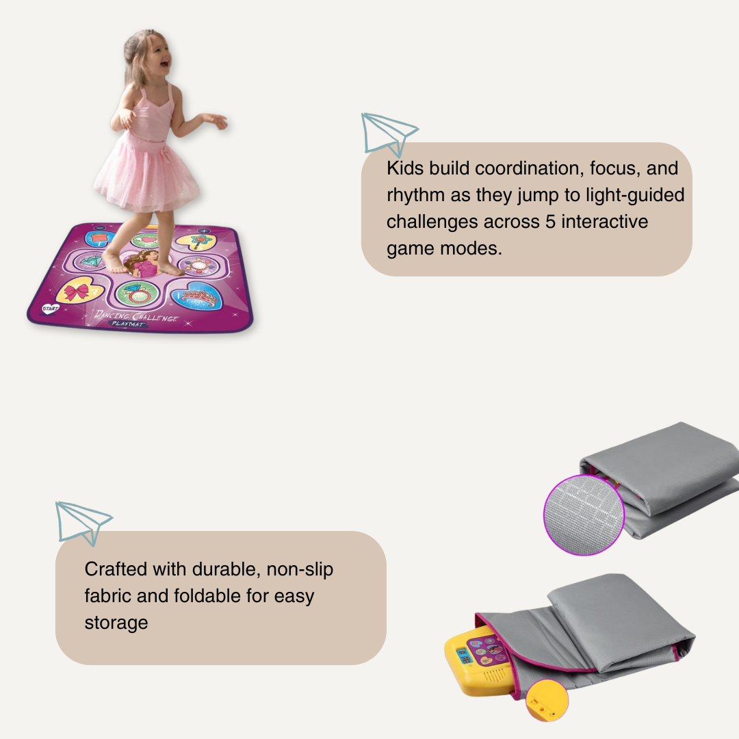 Interactive Dance Light Mat – LED Movement Game for Kids