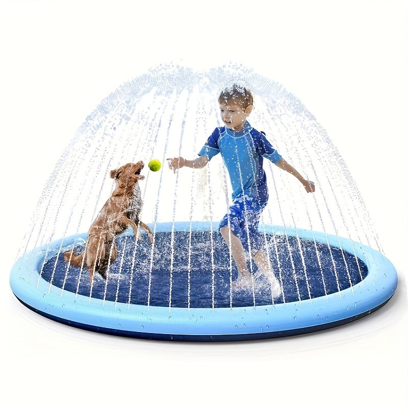 Large 170cm Inflatable Splash Pad – Outdoor Water Fun for Kids & Pets-Toyfetti