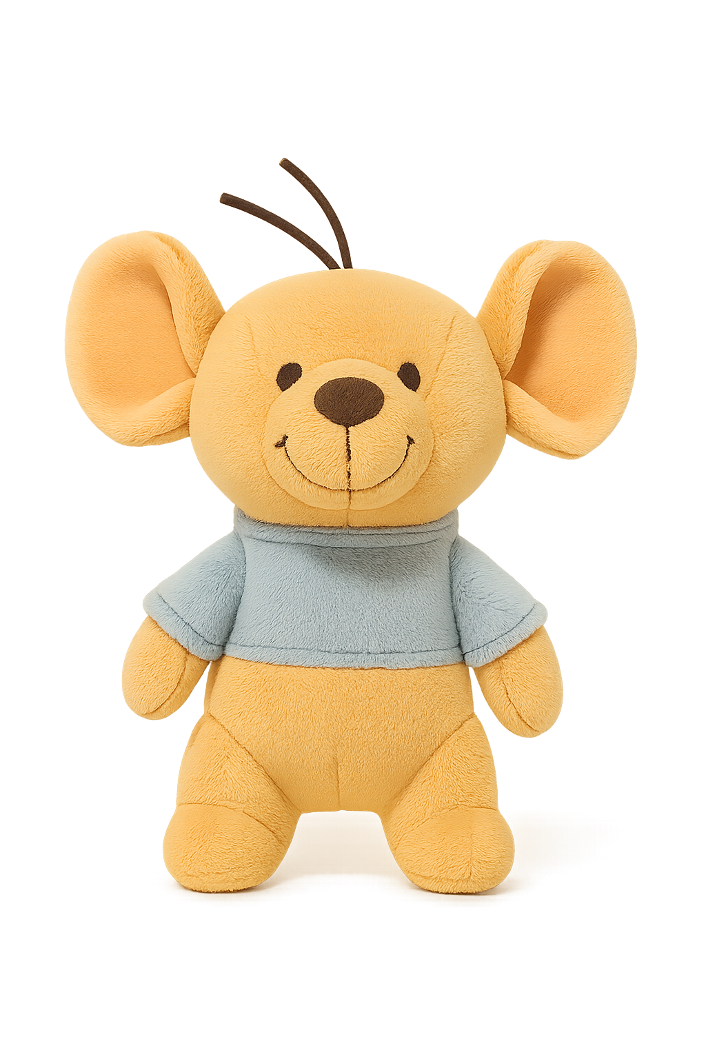 Mini Kangaroo Plush – Soft Beige Toy with Blue Sweater-Toyfetti