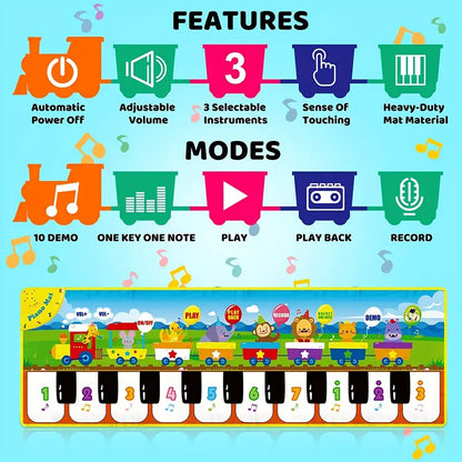 Musical Piano Mat for Kids — Floor Dance & Music Game with Animal Sounds & Songs 🎹🦁