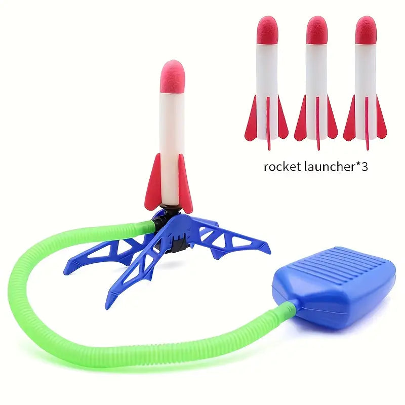 Foam Rocket Launch Toy – Foot-Powered Air Blaster for Outdoor & Indoor Fun