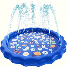 100cm Inflatable Rainbow Pool with Sprinkler & Learning Mat – Backyard Splash Pad for Toddlers 🌈