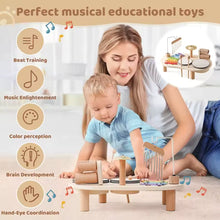 Montessori Music Table – Wooden Instrument Set for Toddlers