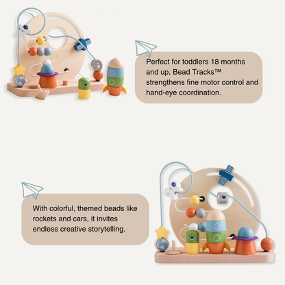 Bead Tracks – Wooden Maze Toy for Early Motor Skill Development