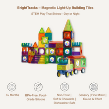 BrightTracks Magnetic Marble Run – Build, Click, Light Up!