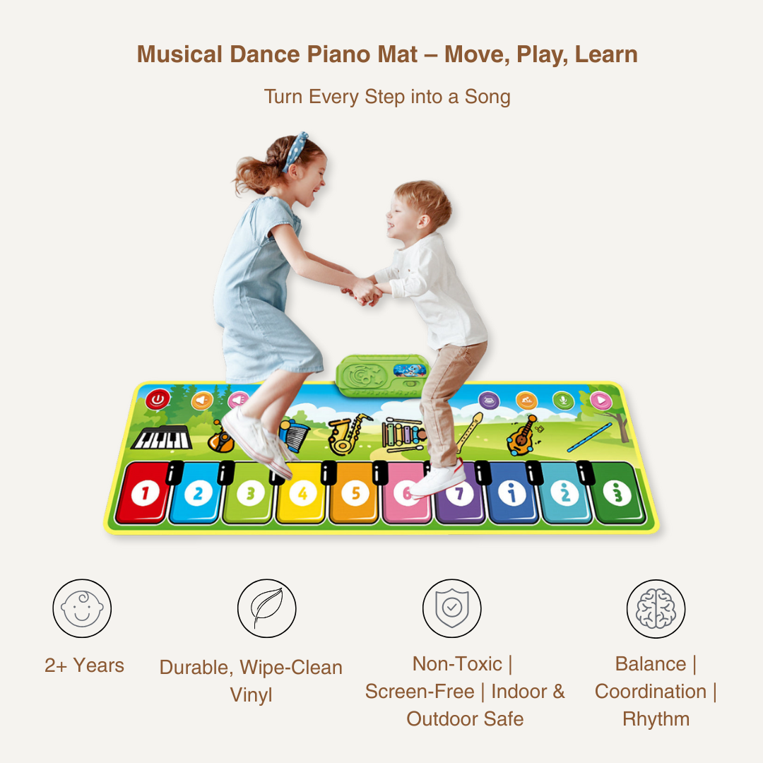 Musical Dance Piano Mat – Movement & Music Fun for Toddlers