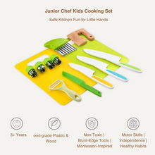 Junior Chef Kids Cooking Set – Montessori-Inspired Safe Kitchen Tools for Learning Through Play