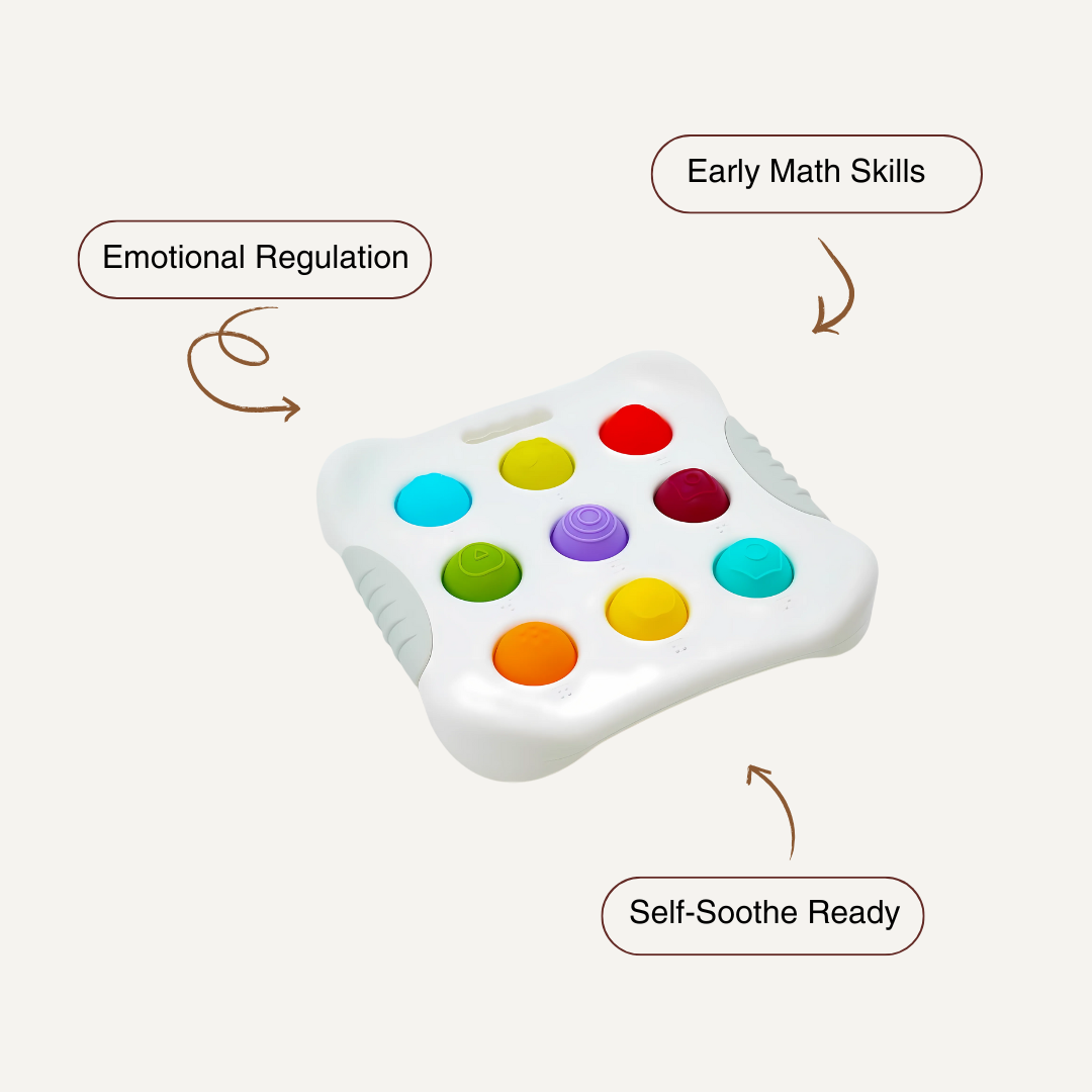 Press & Learn Pop Toy – Sensory Bubble Fidget for Counting & Calm