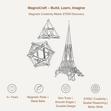 MagnoCraft – Magnetic Building Set for Creative Kids | Boost Focus, Logic & Imagination