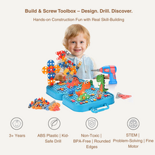 Build & Screw Toolbox – Kids Drill & Design Set | Boost Focus, Creativity & Motor Skills