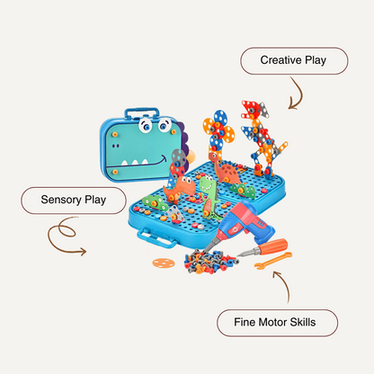 Build & Screw Toolbox – Kids Drill & Design Set | Boost Focus, Creativity & Motor Skills