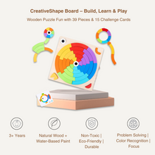 CreativeShape Board – Color & Pattern Wooden Puzzle Set
