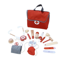 Wooden Doctor Kit – 14-Piece Pretend Medical Playset-Toyfetti