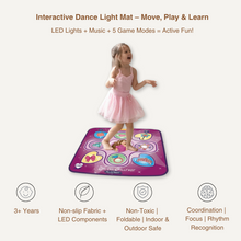 Interactive Dance Light Mat – LED Movement Game for Kids
