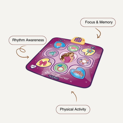 Interactive Dance Light Mat – LED Movement Game for Kids