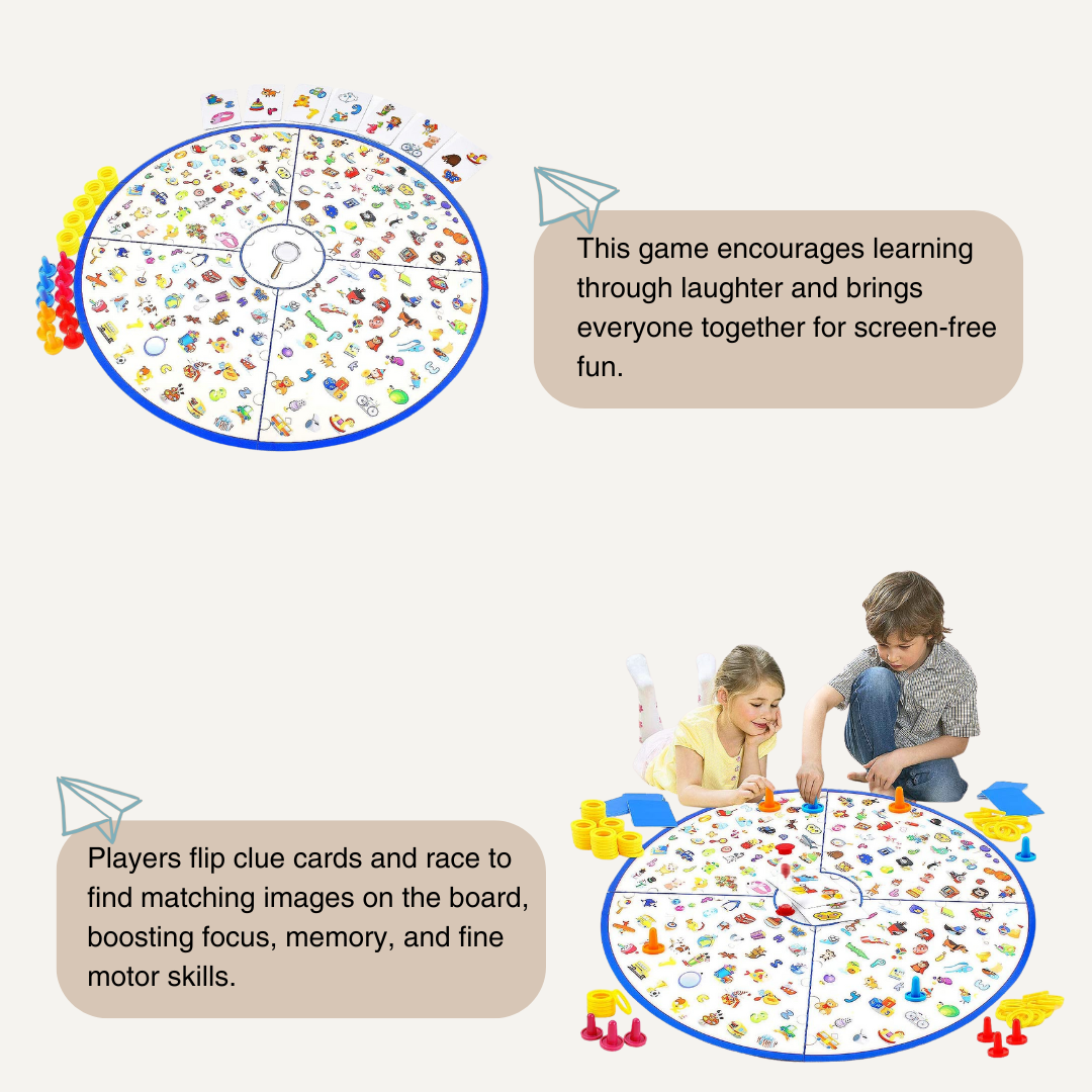 DetectiveGame – Interactive Family Board Game for Pattern Recognition, Focus & Memory