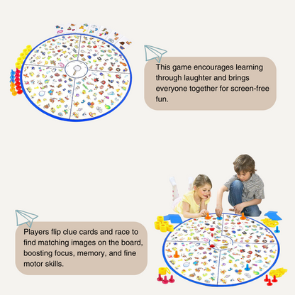 DetectiveGame – Interactive Family Board Game for Pattern Recognition, Focus & Memory