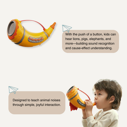 Animal Sounds Horn - Interactive Animal Sound Toy for Toddlers