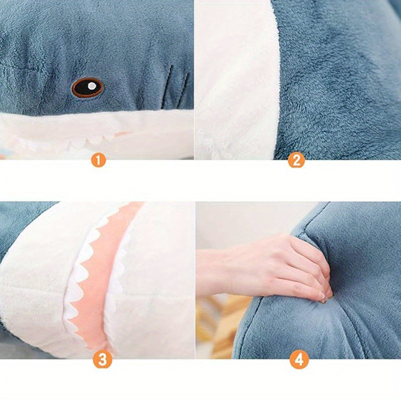 Giant Shark Plush Toy – Snuggly Sea Buddy for Big Imaginations-Toyfetti
