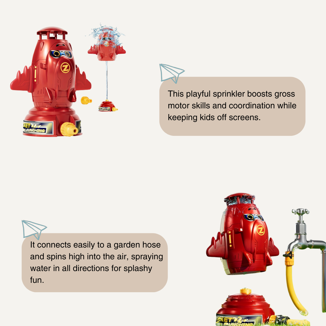 Sprinkler Rocket Water Toy – Soaking Fun for Kids in the Sun