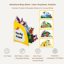 Adventure Busy Book – Reusable Sticker & Activity Book for Kids