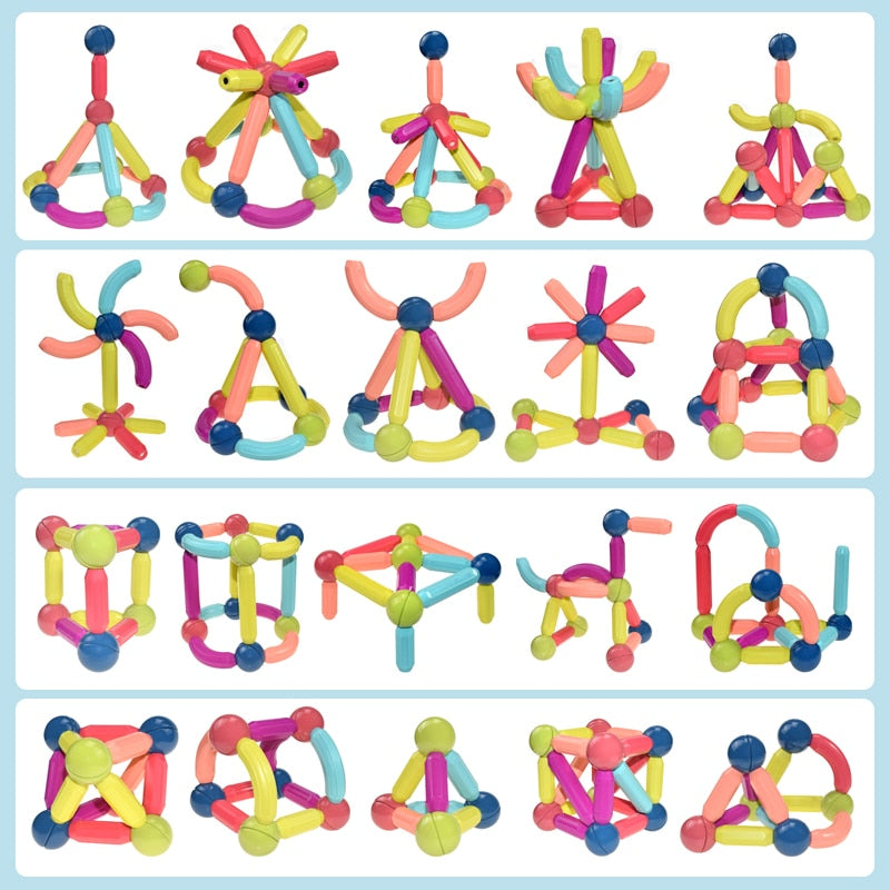 CreativeBlox Magnetic Building Set – Colorful Clicks for Creative Minds