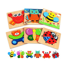 Toddlers Animal Wooden Puzzle Set – Adorable Brain-Boosting Fun!