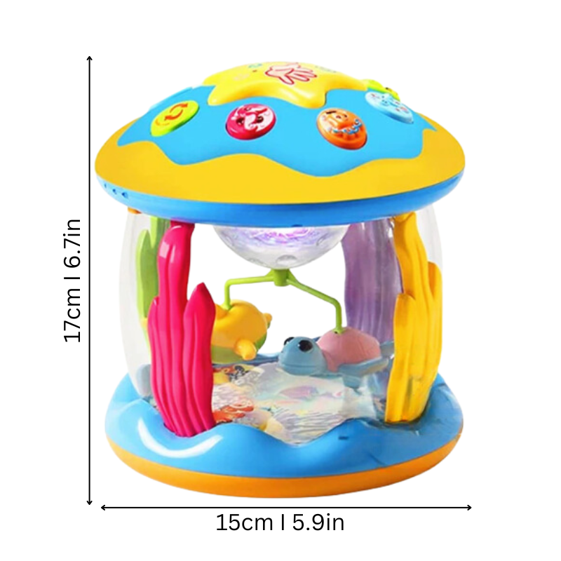 WonderWhirl Musical Carousel – Light-Up Sensory Spinner for Babies & Toddlers