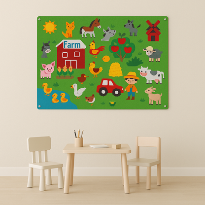 FeltBoard™ - Eindeloos ontdek- en speelplezier! - Viltbord-Toyfetti