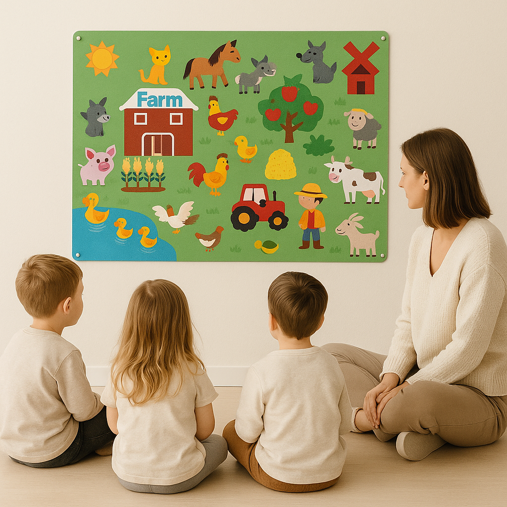 FeltBoard™ - Eindeloos ontdek- en speelplezier! - Viltbord-Toyfetti