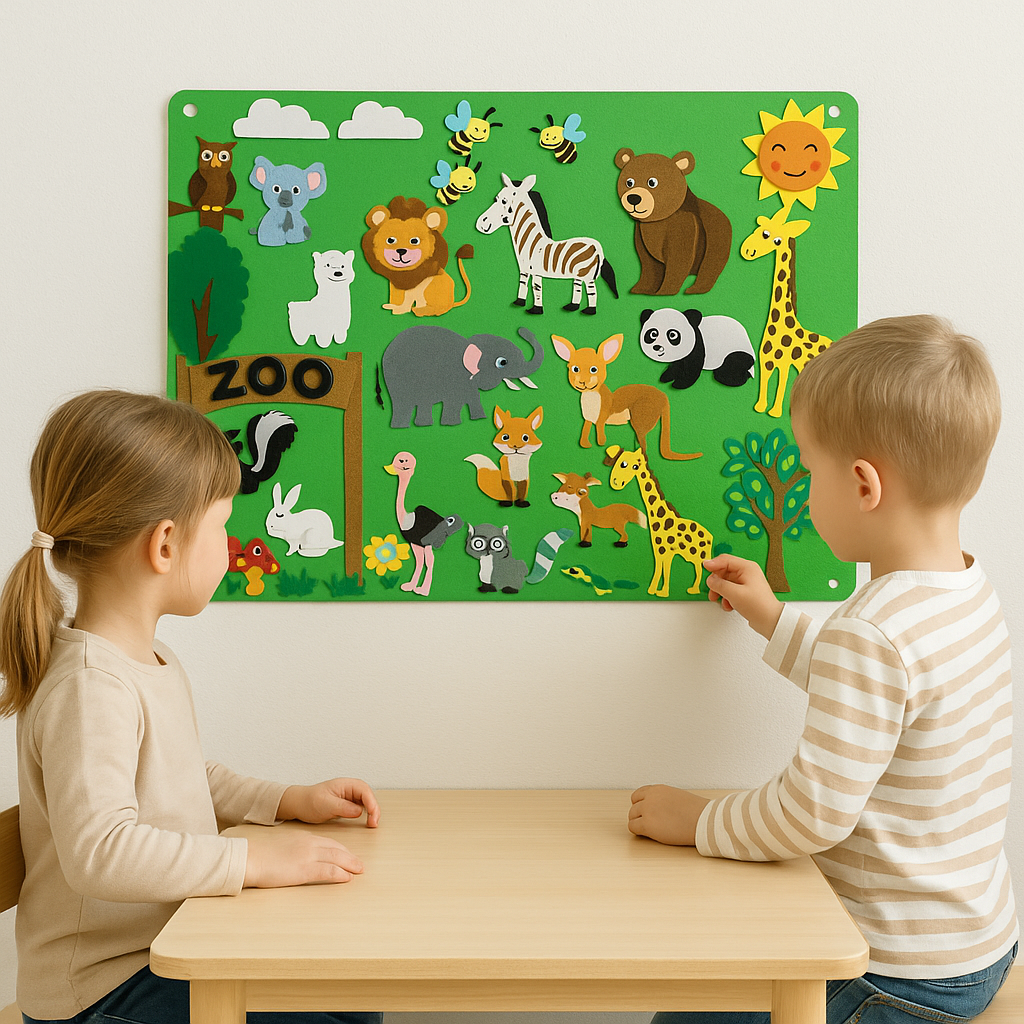 FeltBoard™ - Eindeloos ontdek- en speelplezier! - Viltbord-Toyfetti