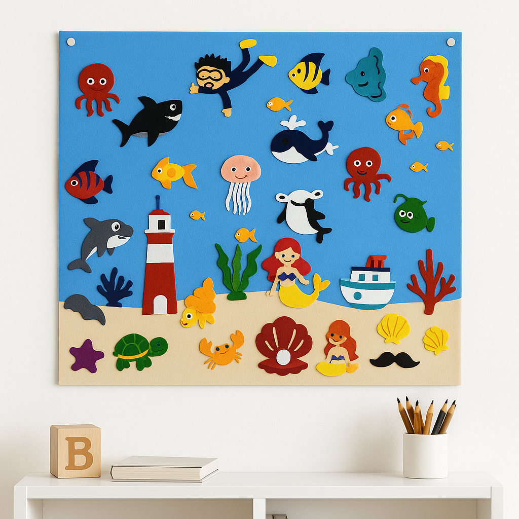 FeltBoard™ - Eindeloos ontdek- en speelplezier! - Viltbord-Toyfetti