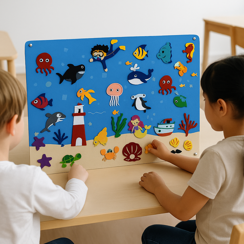 FeltBoard™ - Eindeloos ontdek- en speelplezier! - Viltbord-Toyfetti