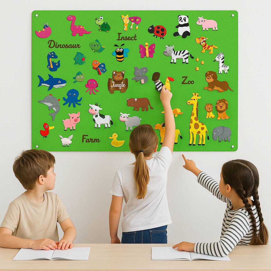 FeltBoard™ - Eindeloos ontdek- en speelplezier! - Viltbord-Toyfetti