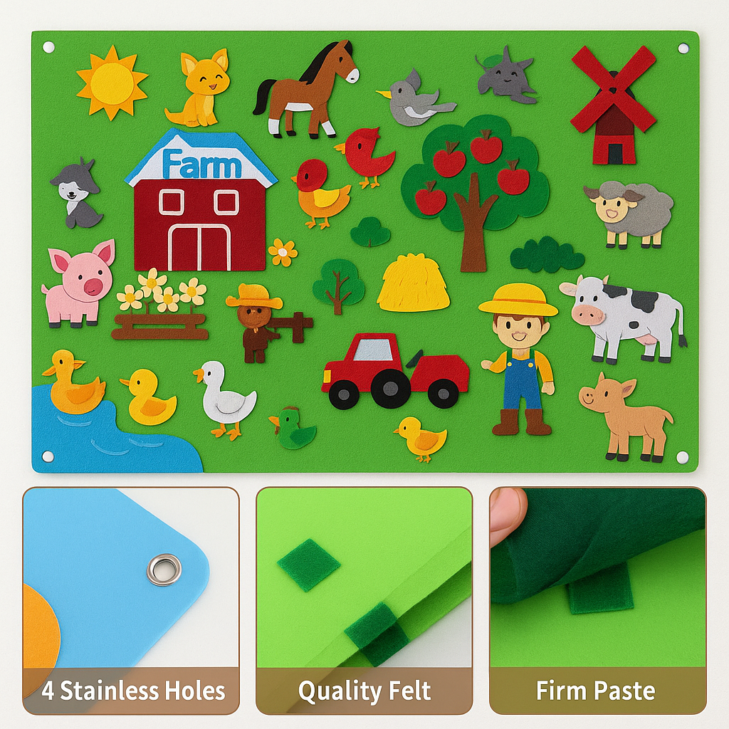 FeltBoard™ – Interactive Montessori Storyboard for Creative Learning