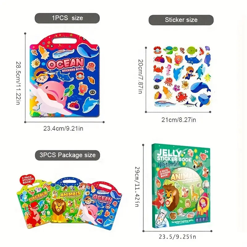 Waterproof Reusable Sticker Book — Travel-Friendly Quiet Time