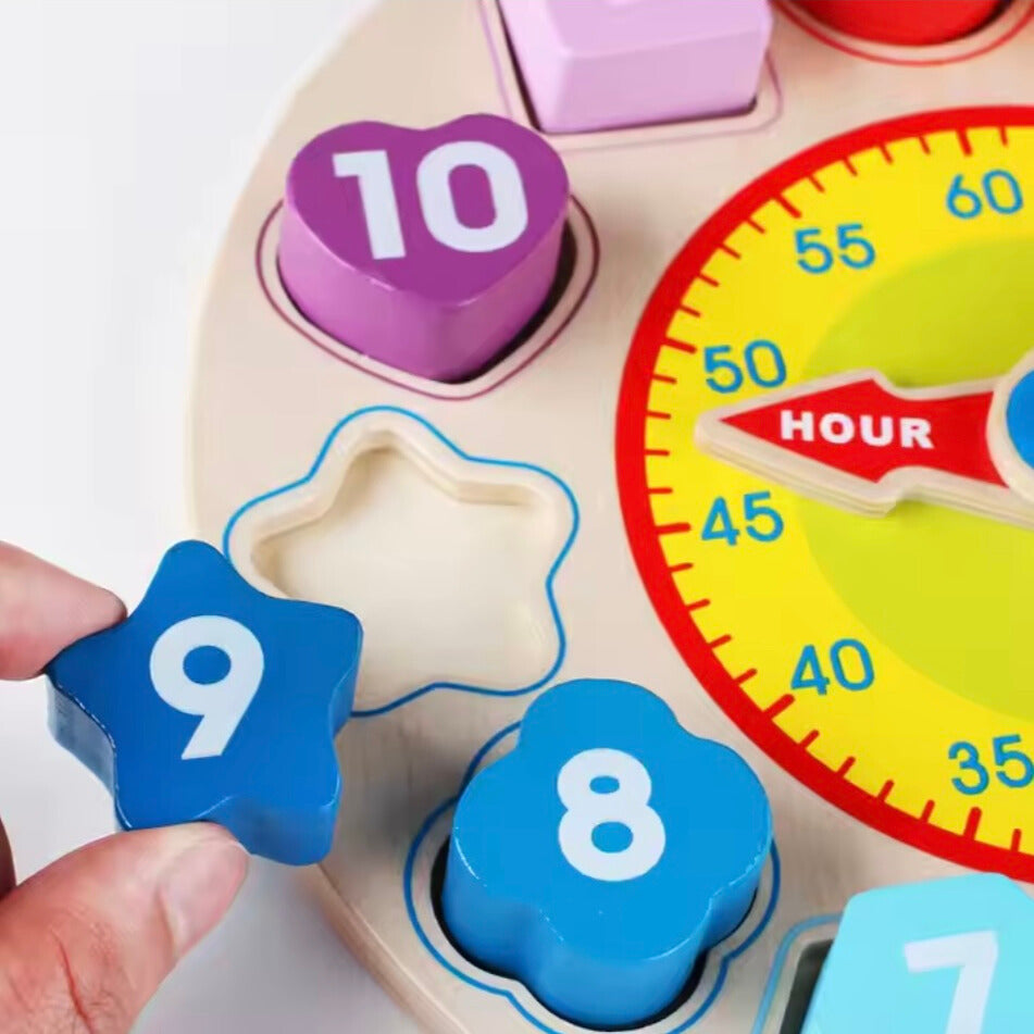 Toddlers Wooden Learning Clock – Make Time Meaningful Through Play