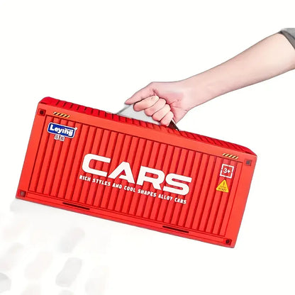 48-Piece Die-Cast Racing Car Set with Pull-Back Action | Storage Box Included