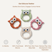 Owl Buddy Silicone Teether – Soothing Chew Toy for Babies