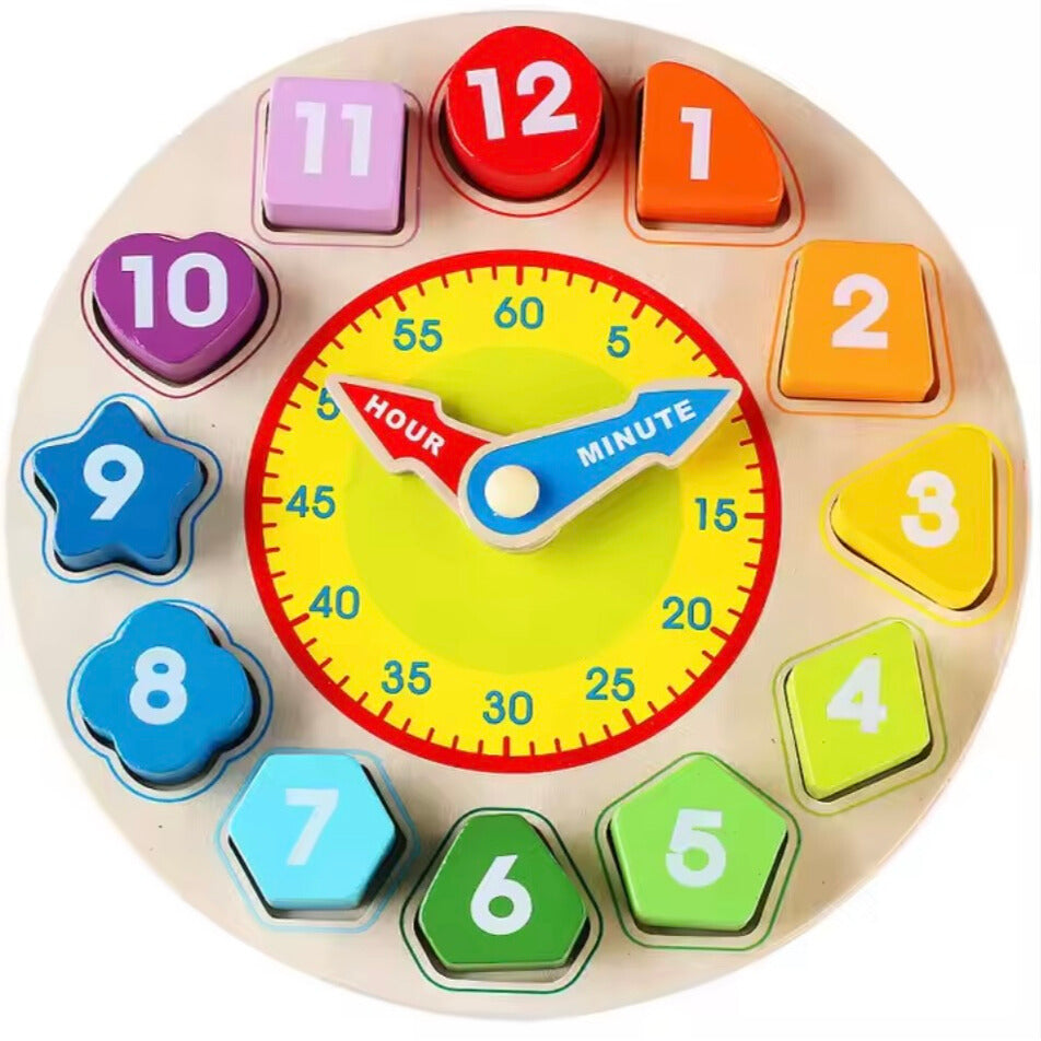 Toddlers Wooden Learning Clock – Make Time Meaningful Through Play