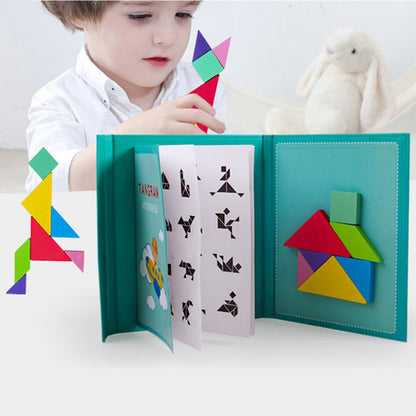 3D Puzzle Tangram Game™ – Montessori Magnetic Logic Toy for Kids-Toyfetti