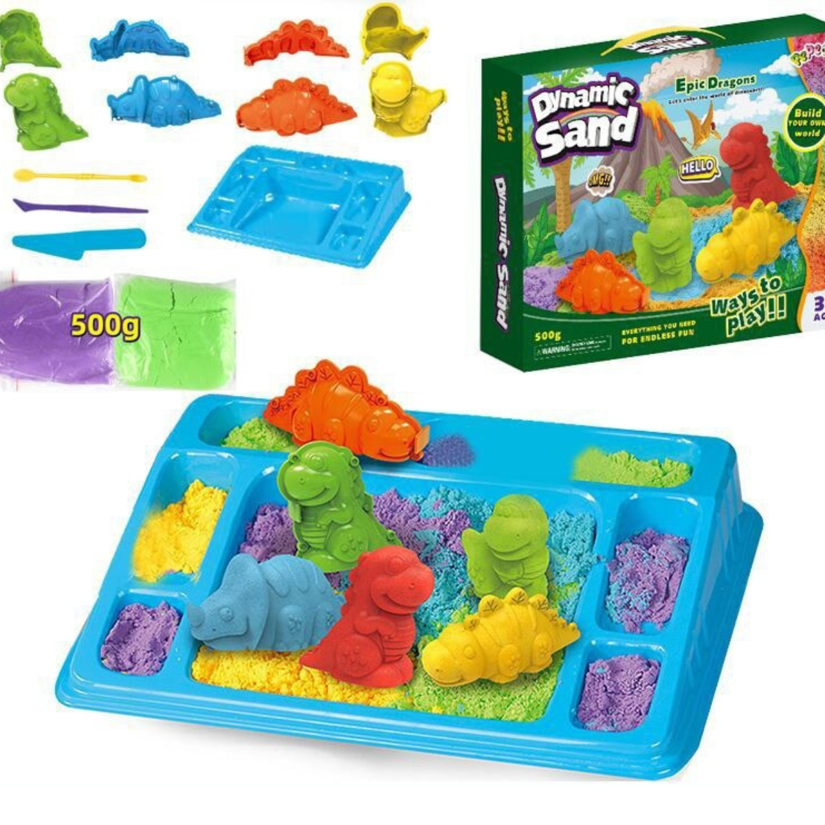 Dynamic Sand™ - Geniet van spelen en creëren met zand! - Kinetisch zand-Toyfetti