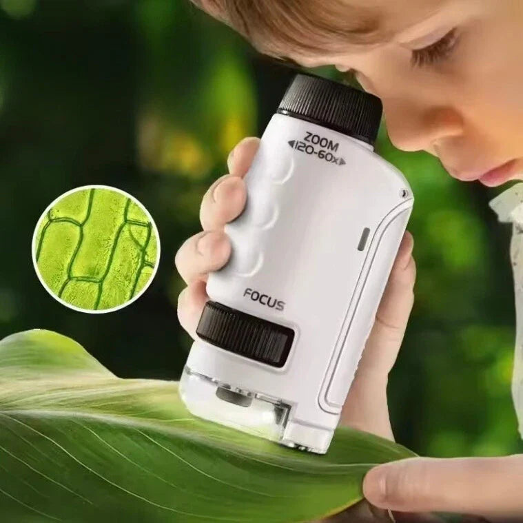 Kids Pocket Microscope – Compact LED Microscope