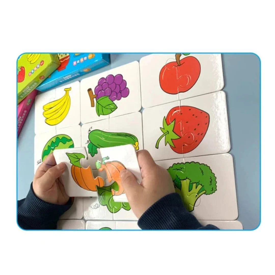 Toddler Match & Learn Puzzle Set – 32-Piece Early Learning Game for Shapes, Colors & Memory