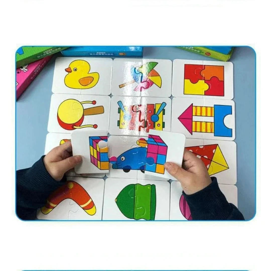 Toddler Match & Learn Puzzle Set – 32-Piece Early Learning Game for Shapes, Colors & Memory