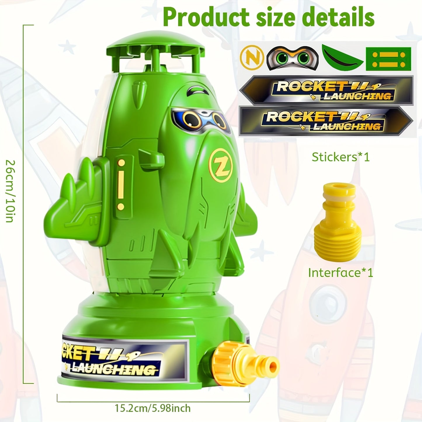 Sprinkler Rocket Water Toy – Soaking Fun for Kids in the Sun-Toyfetti
