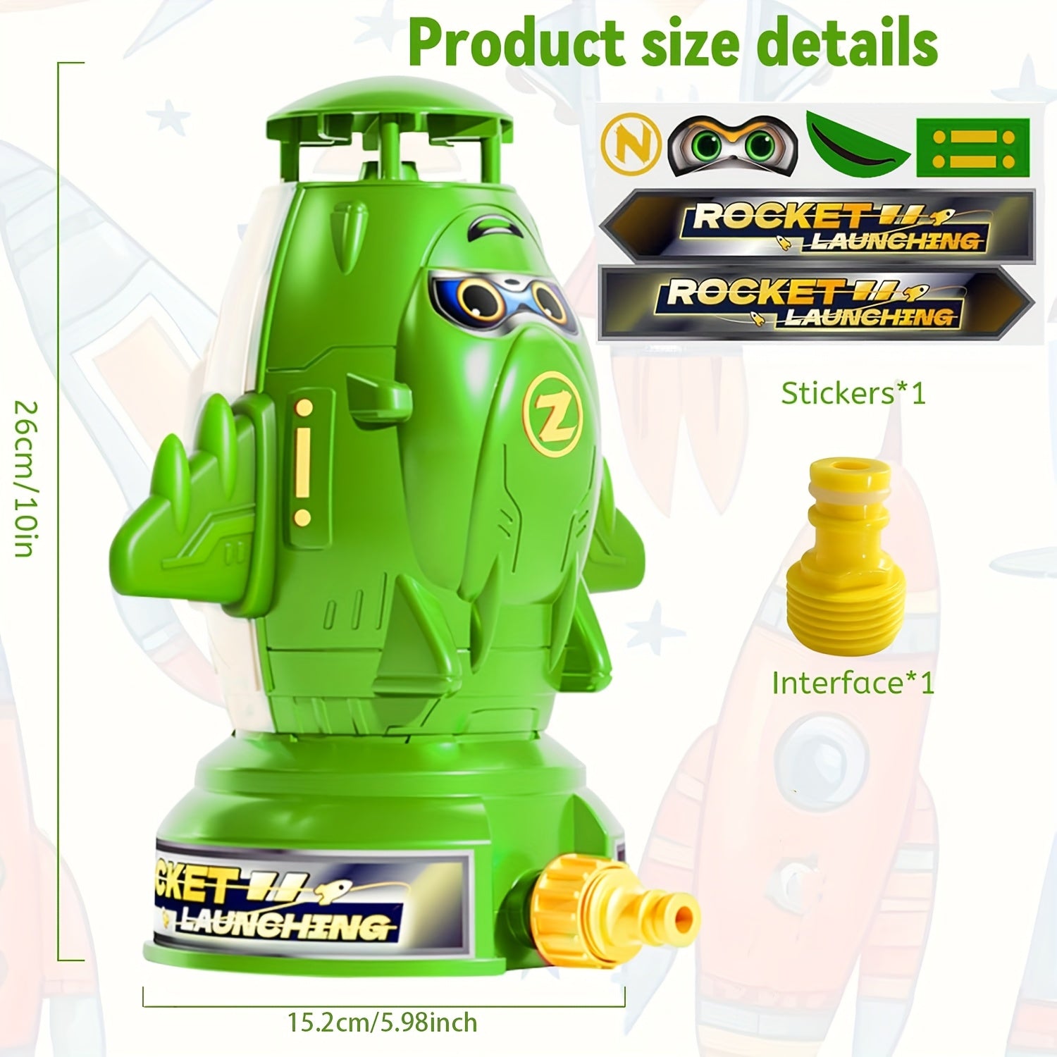 Sprinkler Rocket Water Toy – Soaking Fun for Kids in the Sun-Toyfetti