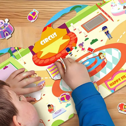 Waterproof Reusable Sticker Book — Travel-Friendly Quiet Time