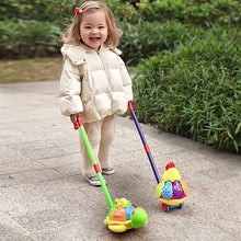 Animal‑Shape Push Walking Toy with Rotating Wings & Bell
